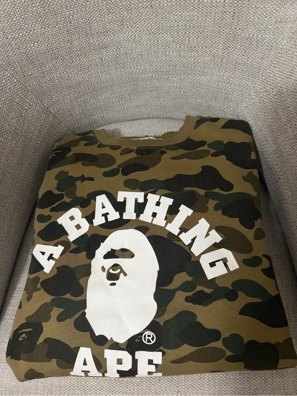 RARE Camo Logo Crewneck Sweatshirt - Olive/Black